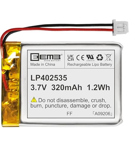 Liter 3.7V 300mAh 302530 Lipo Battery Rechargeable Lithium