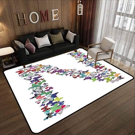 Tappeto Grande Lettera M Lavabile In Lavatriceantiscivolo