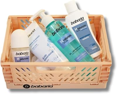 - Pack Regalo Mujer Con Acido Hialuronico | Set De Cuidado Cara Y Corporal: Crema De Manos, Desodorante, Gel Limpiador Facial Y Loción Hidratante | Rutina Antiedad Vegana
