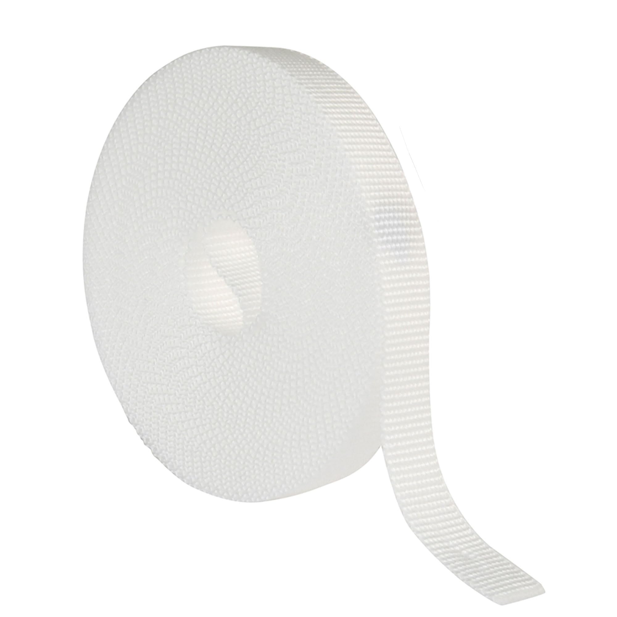 Amig - White Roller Blind Tape | Replacement Rope for Soft and Hard Touch Roller Blinds | UV Resistant and Abrasion Resistant | Dimensions: 14mm x 6m