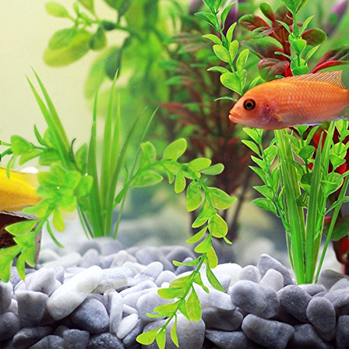 The Bloom Times Fish Tank Decoration 6Pcs/Bag,12inch High Green Artificial Aquatic Plant,Used For Household And Office Aquarium Simulation Plastic Hydroponic Plants - Thumbnail 6