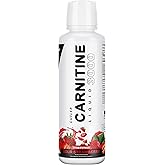 Trihood Liquid L-Carnitine 3000 for Energy Boost – Acetyl L-Carnitine & L-Carnitine Tartrate Liquid Supplement, Strawberry Flavor, 473 ml