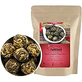 FullChea - Black Dragon Pearl Tea - Special Yunnan Black Tea - Loose Leaf Tea - Medium Caffeine - Mild Flavor Mellow Tastes - 4oz / 113g