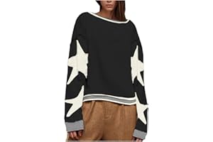 Monintic Oversized Graphic Sweatshirt for Women Y2k Fashion Long Sleeve Drop Shoulder Crewneck Shirt Tops Vintage Sweatshirt