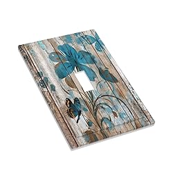 Thsanju Vintage Rustic Farmhouse Wood Plank Teal