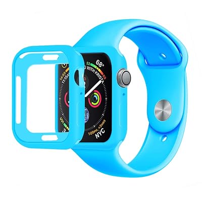 Compre MENEEA para Apple Watch Series 4Series 5 Case Protector, Ultra-Thin  Anti-Scratch Flexible Soft Protective Bumper Cover para New Apple Watch  Series 4Series 5 44mm, Reemplazo para iWatch 4 5 Case Blue