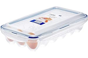 Lock & Lock Egg Storer for 18 Eggs- Clear/Blue