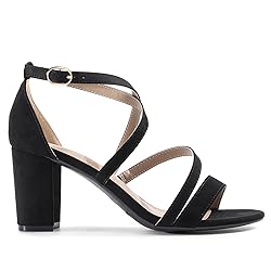DREAM PAIRS Women’s Ankle Strap Dress Pump Low