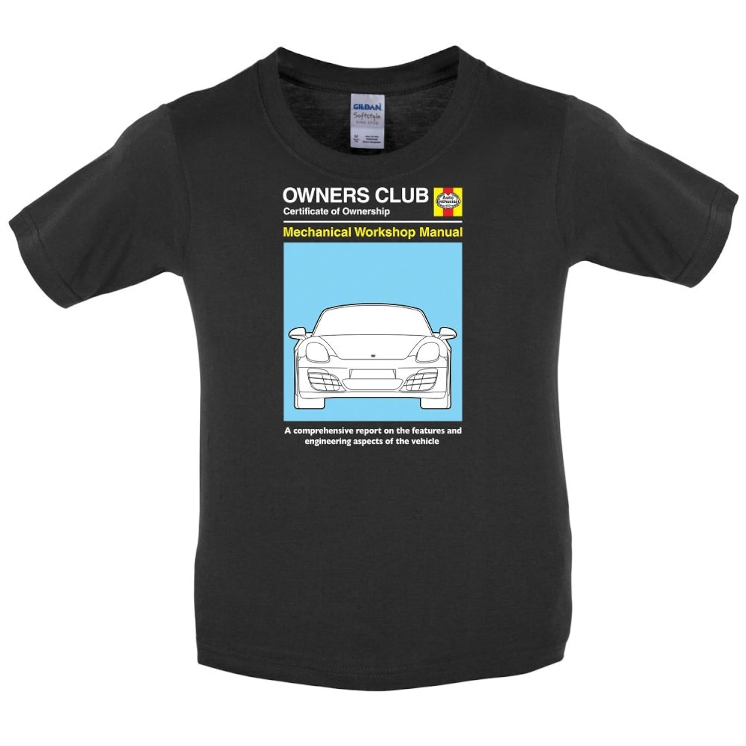 Amazon.com: Car Owners Manual 981 Turbo - Childrens / Kids T-Shirt - 3-14  Years: Clothing