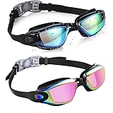 Aegend Swim Goggles, 2 Pack Swimming Goggles No Leaking Adult Men Women