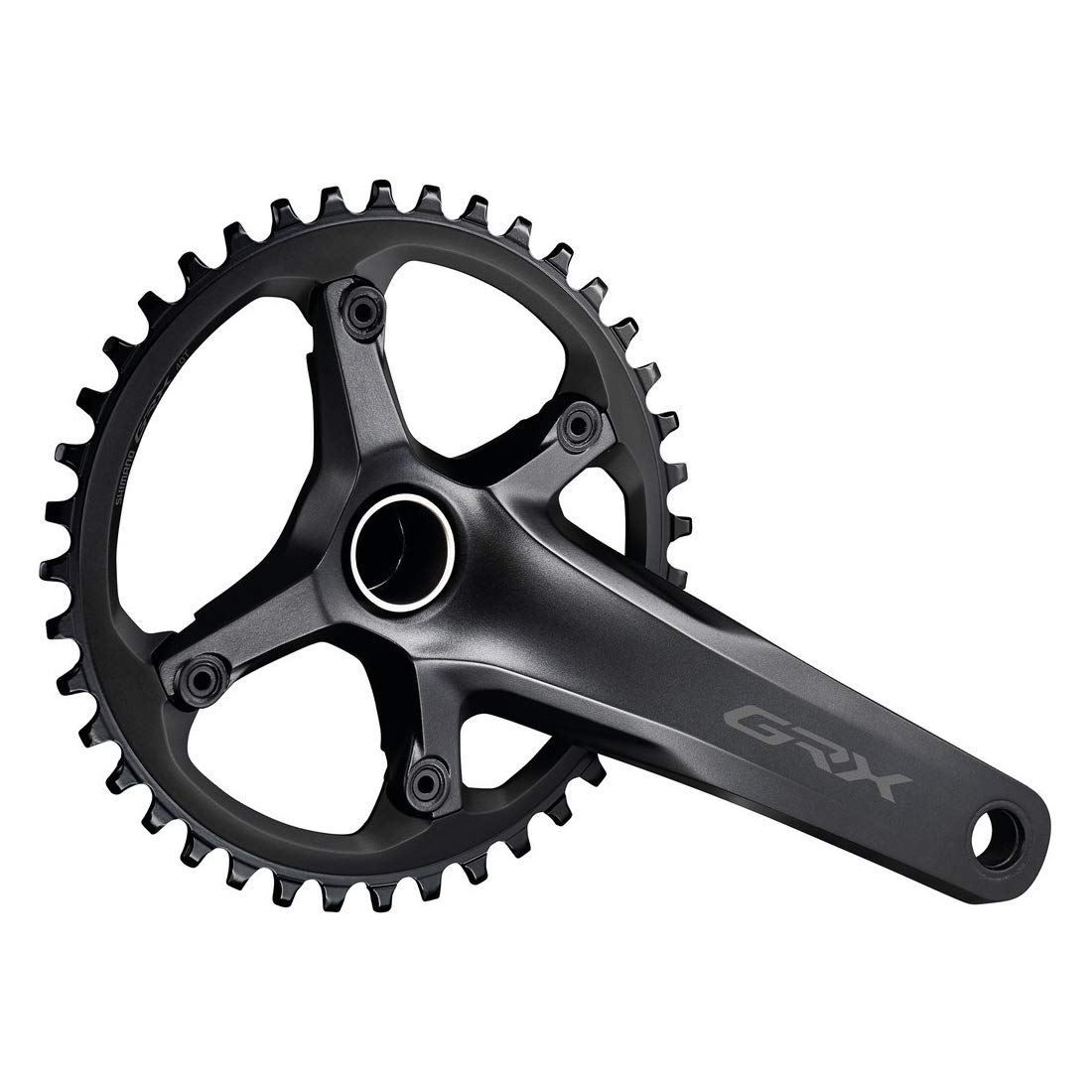 Shimano GRX FC-RX600 GRX chainset 40T, single, 11-speed, 2 piece design, 172.5 mm,Black
