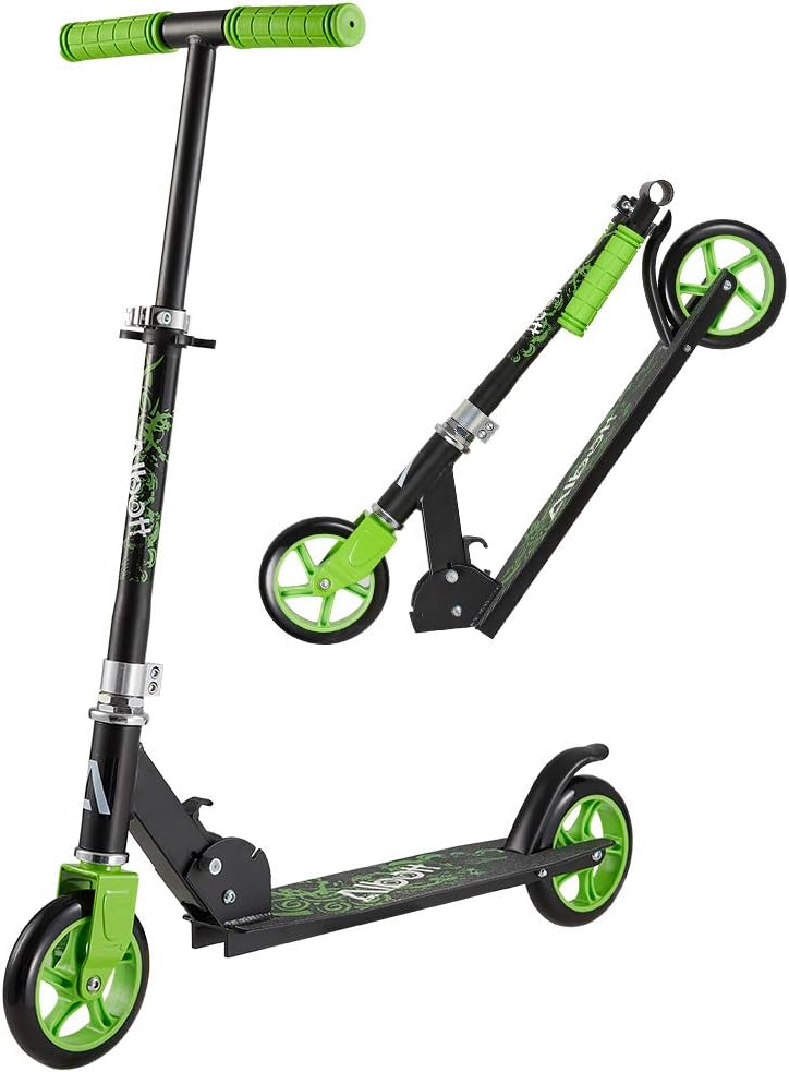 Albott Scooter for Kids Foldable Kick Scooter Adjustable Handlebar Lightweight Easy Folding Street Scooter with 145mm Wheels Aluminum Kids Scooter for Boys Girls Children Aged 5+ Support 100kg