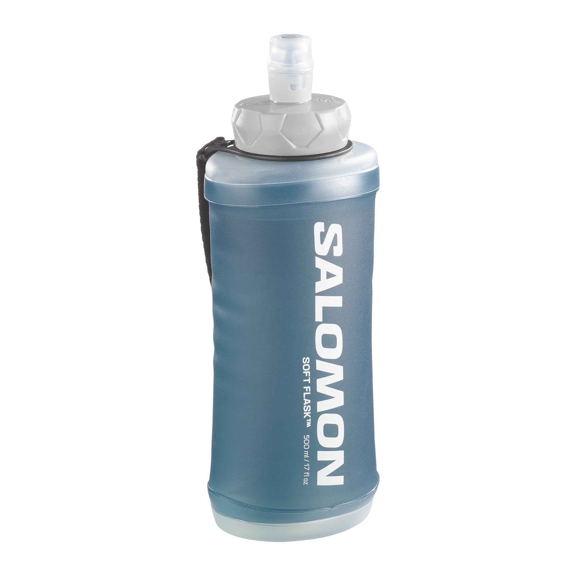 Salomon Active Unisex Handheld System with Flask Included, Minimalist, Easy to hold, Easy to use, Black, Slate Grey
