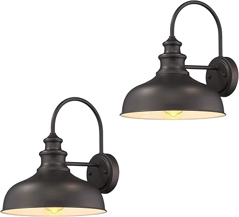 Zeyu Farmhouse Wall Lamp 2 Pack 11 Inches Barn Lights Indoor Oil