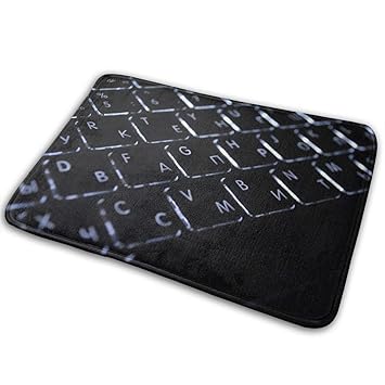 Amazon Com Ftrgrafe Black Laptop Keyboard Home Door Mat Super