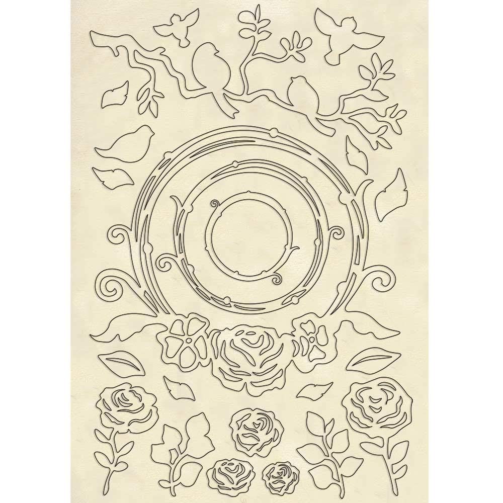 Stamperia Wooden Shape-Garlands, A5