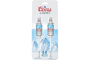Southern Bell Brands Coors Light Beer Bottle Fishing Bobbers - Weighted Slip Float Set for Bass Trout Catfish - Premium Novelty Fishing Gift - American Made