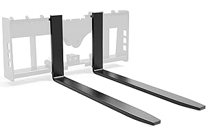 YITAMOTOR 48" Pallet Forks Forklift Blades, 4000lbs Universal Skid Steer Pallet Forks Attachment, Heavy Duty Quick Attach Forklift Blades for Kubota Bobcat Skid Steer Loaders Tractors, 2 Packs
