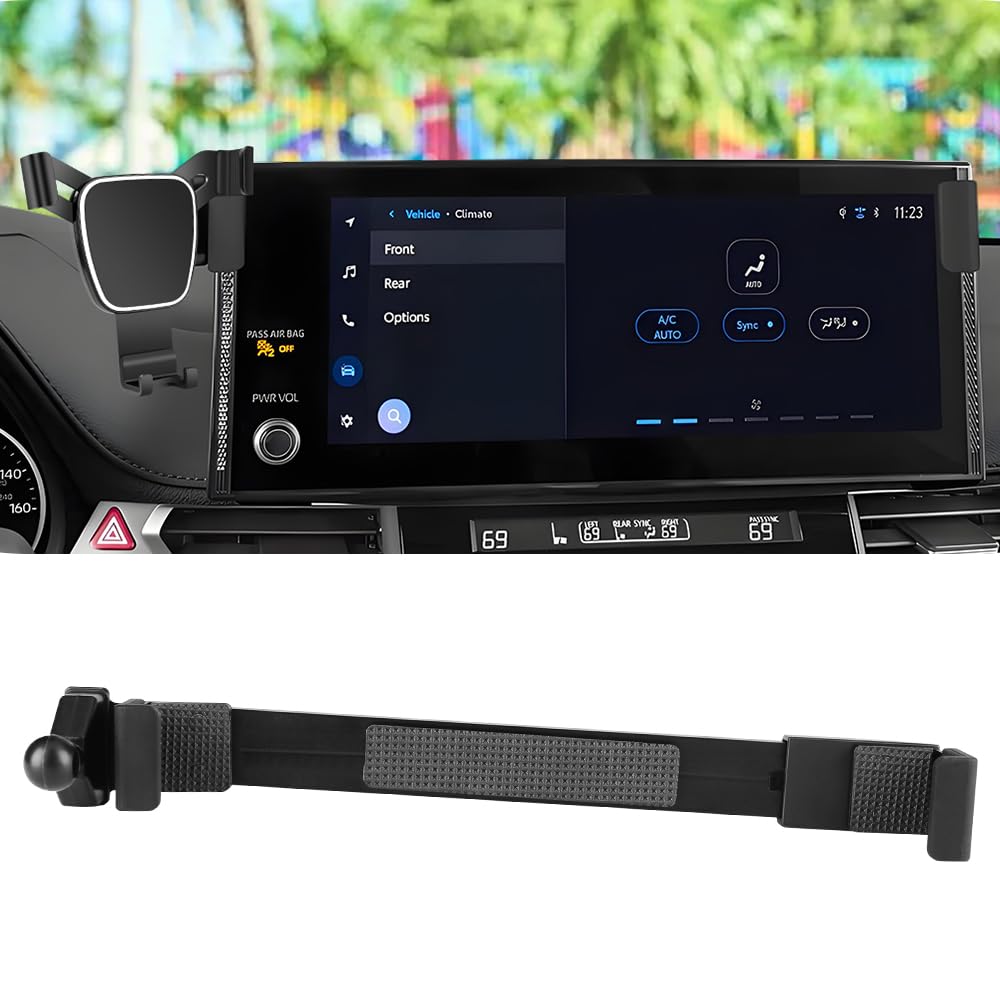 Photo 1 of LUNQIN Car Phone Holder for Toyota Sienna 2025 ?12.3-inch Screen?Not Fit LE 8-inch Screen? Auto Accessories Navigation Bracket Interior Screen Decoration Dash Board Mobile Cell Phone Mount case
