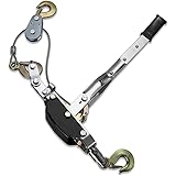 Neiko 02256A Heavy Duty 5 Ton Come-a-Long Power Puller, 3 Hooks and 2 Gears