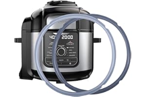 IABLER Original Sealing Ring Compatible with Ninja Foodi 6.5 Quart and 8 Quart Pressure Cooker Silicone Replacement Gasket for Ninja Foodi Air Fryer - 2 Packs