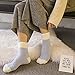 SKOLA 4 Pairs Cozy Winter Fuzzy Women Socks Grip Slippers Fluffy House Non Skid Microfiber Socks(H-Series)