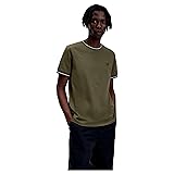 Fred Perry Twin Tipped Ringer T-Shirt Uniform Green