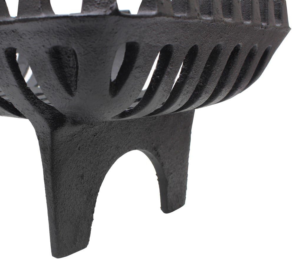JVL Arden Cast Iron 16" Fireside Accessory Log Coal Grate, Cast-Iron, Black, 37 x 27 x 16 cm - Image 5