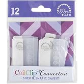 Erin Condren 2" Coil Clip Connectors, Clear (Acc-Coil)