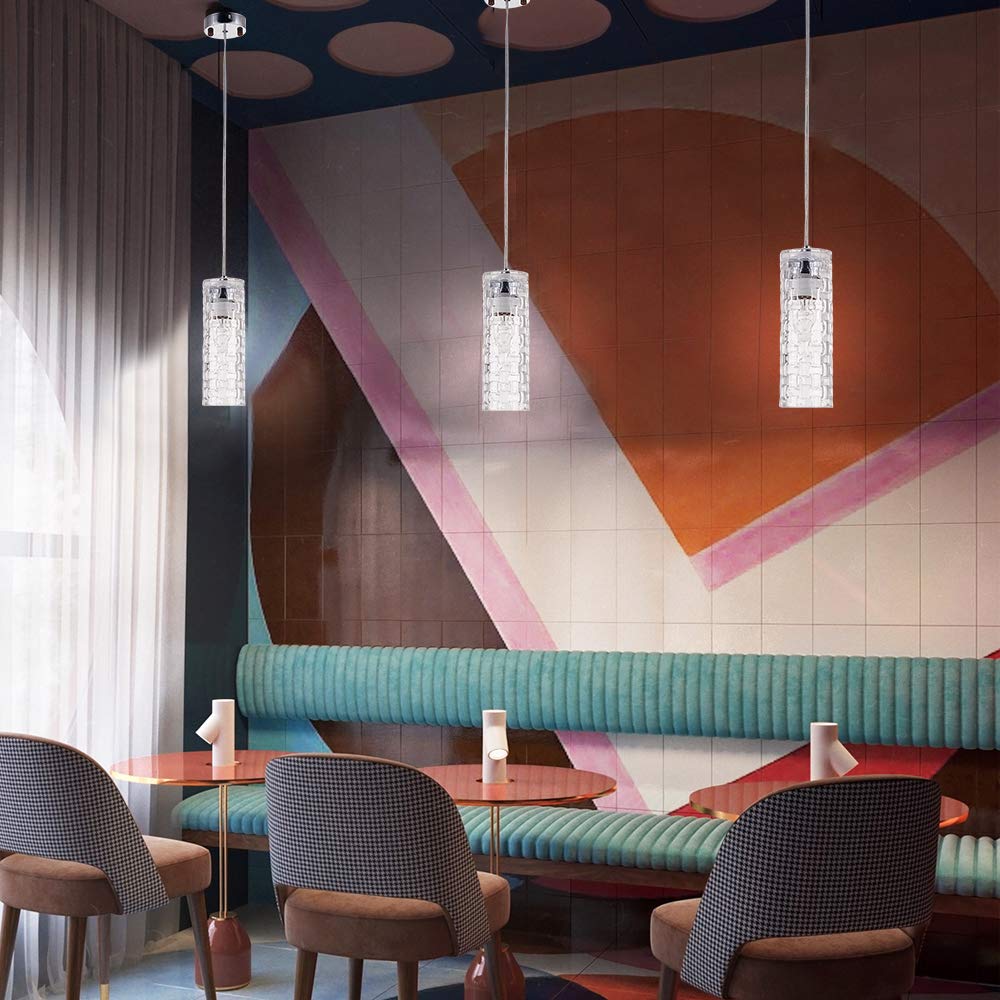 PIANUO Glass Hanging Lamp Light Shade Cover Modern Pendant Lighting Fixture for Home Bar Kitchen Room Decoration