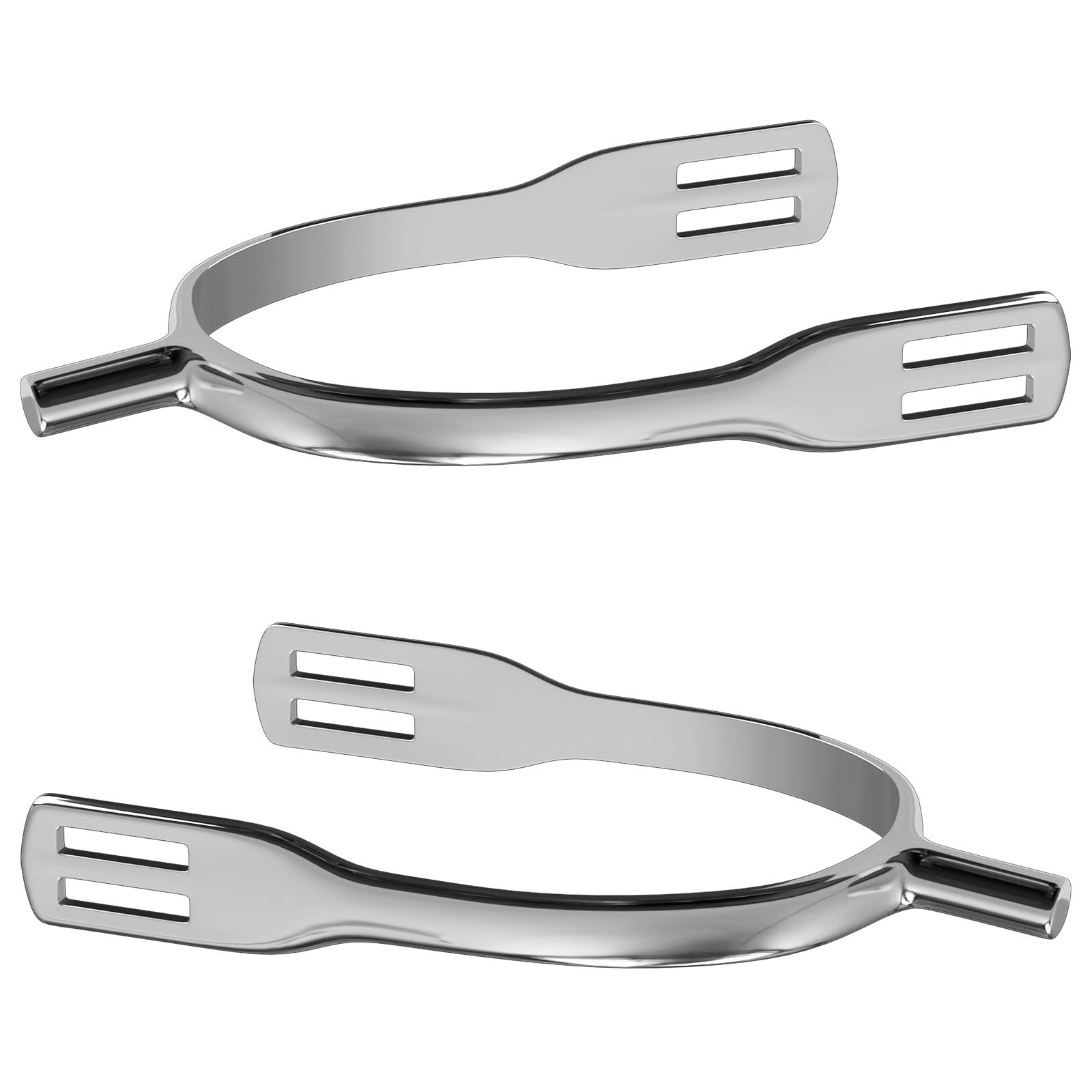 Photo 1 of EQUSPUR English Spurs 1 Pair, Stainless Steel Horse Boot Spurs with 0.8 inch Shank, for Adult Horse Riding Training Equestrian