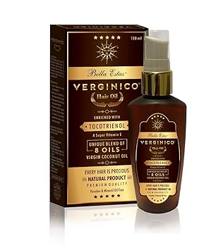 BellaEstas Verginico Hair Oil with Natural Virgin Coconut Oil, Strengthens Hair, Controls Hair Fall, Paraben and Mineral Oil Free, 100 ml