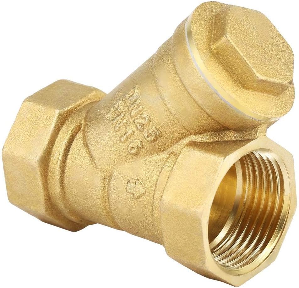 Hilitand 1" BSPP Brass Sieve Filter Valve Female Thread Female Connector