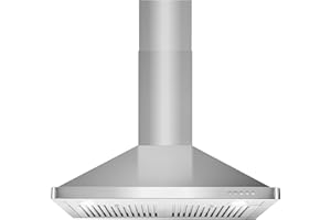 COSMO 63175 30 in. Wall Mount Range Hood with 380 CFM, Ducted, 3-Speed Fan, Permanent Filters, LED Lights, Chimney Style Over Stove Vent in Stainless Steel