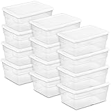 Sterilite 12-Pack 16 Quart Storage Box, Stackable