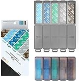 DSPIAE Sanding Sponge Set #1000-#2500 (30pcs) with 5 Compartment Storage Box