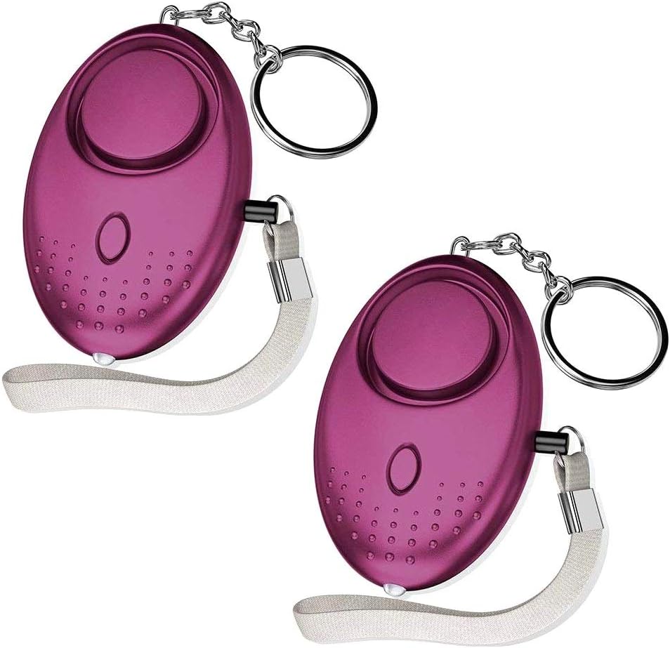 Genubi Personal Alarm Siren Song, 140dB Safesound Personal Alarm Keychain with LED Light, Emergency Self Defense for Women, Kids, Elderly, Security Safe Sound Rape Whistle Safety Siren Alarms