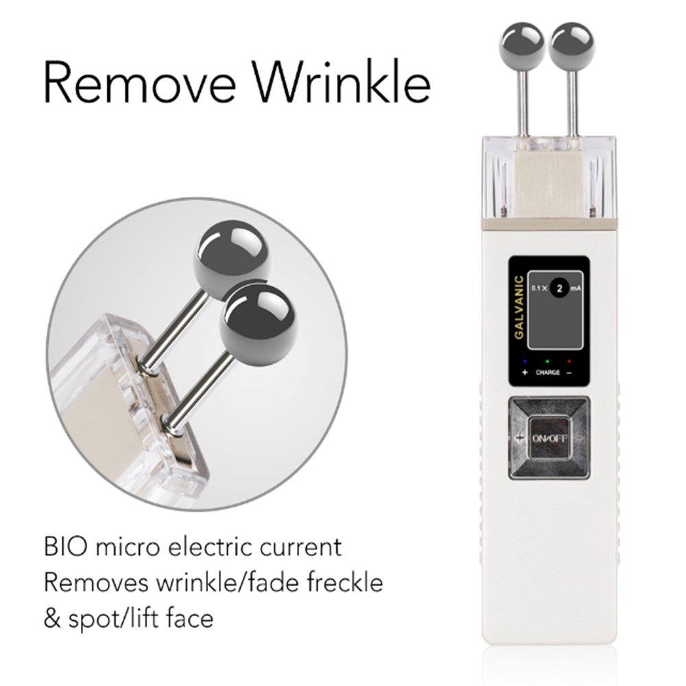 Galvanic Facial Machine Portable Professional Galvanic Microcurrent Skin Firming Machine with Case Anti-aging Galvanic Roller Skin Care Spa for Salon and Home Use, Shipping from USA: Beauty