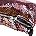 OULII Sports Bag Casual Bag Waist Pack Waist Bag Double Color Sequins Valentine's Day gift for women girls (Gold + Pink)