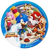 BirthdayExpress Sonic Boom Party Supplies - Dinner Plates