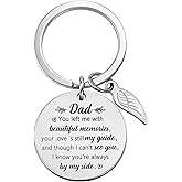 Fodfgxf Memorial Gifts for Loss of Dad Mom, Remembrance Sympathy Gifts for Loss of Loved One Dad Mom Keychain