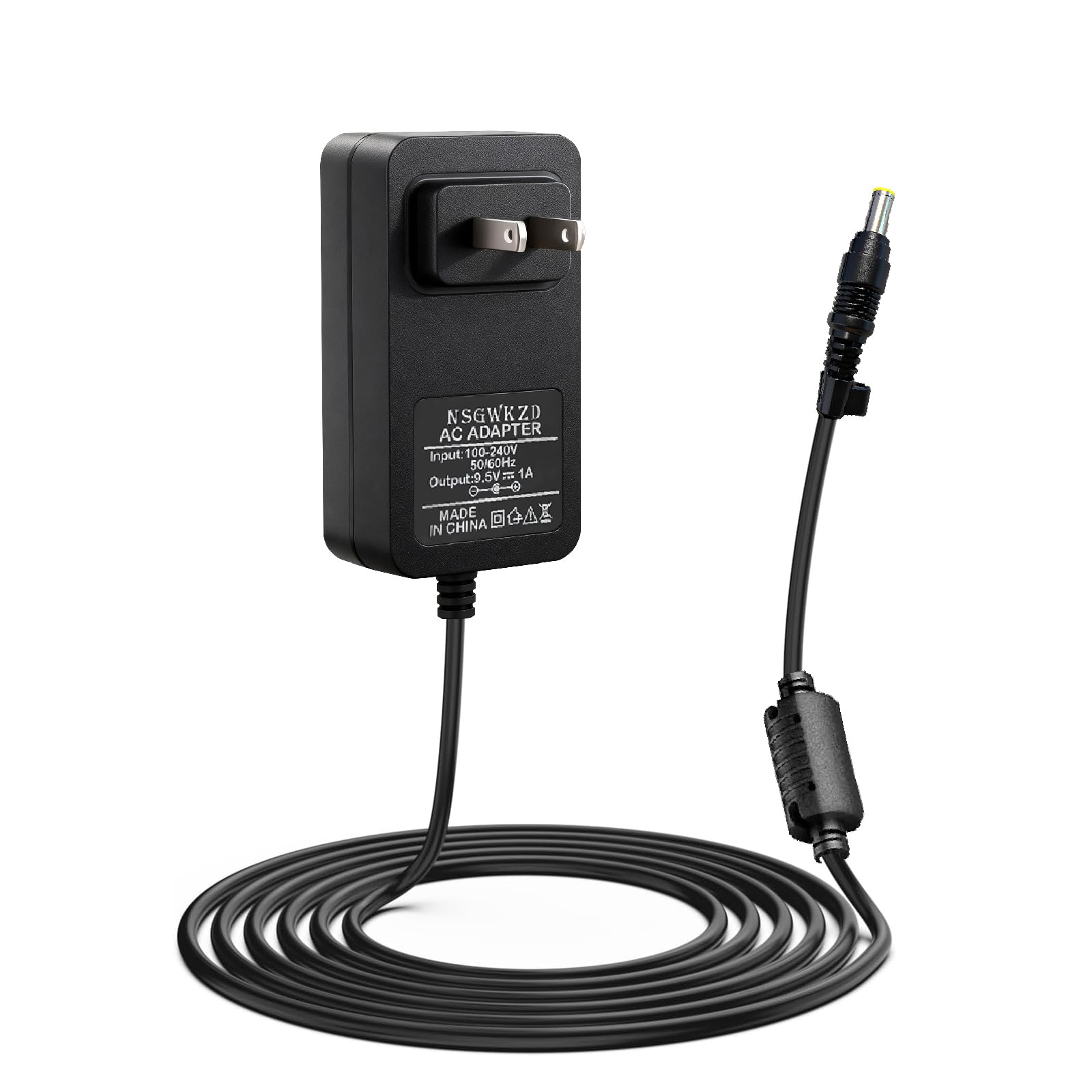 Photo 1 of 10 FT AC Adapter for Casio AD-E95100L / SA-76 / CTK-2400 Piano Keyboard - 9.5V 1A Power Supply Cord
