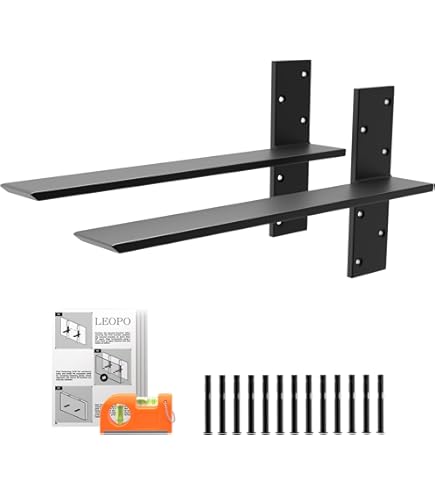 Paquete De 8 Estantes Resistentes Para Armario Y Soportes De Barra De 11 X 11 Pulgadas