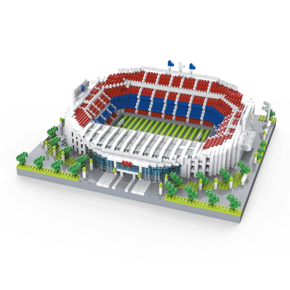 Barcelona Football Club Camp Nou Stadium. Model to assemble with nanoblocks. More than 3500 pieces
