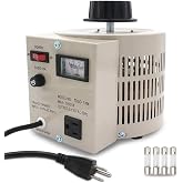 LVYUAN Variable Transformer Variable Voltage Regulator, 0-130V Output, 110V-120V Input (1000VA)