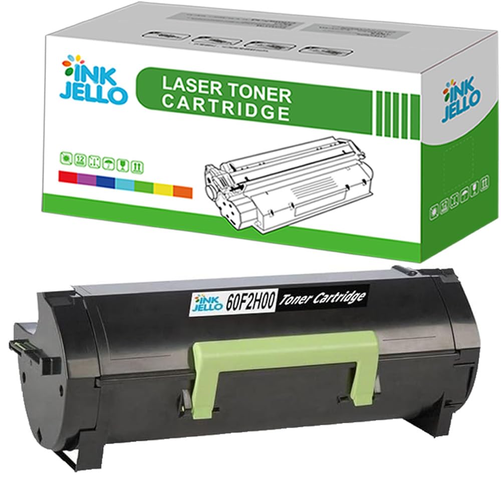 InkJello Compatible Toner Cartridge Replacement for Lexmark MX310 MX310dn MX410 MX410de MX510 MX511dte MX511dte MX511dhe MX511de MX510de MX611de MX611dhe MX611dte 60F2H00 (Black, Single-Pack)