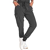 Reebok Womens Scrub Pants - Lightweight Performance Stretch Medical Bottoms, Relaxed Fit Cargo Jogger Scrubs for Women
