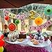 Ohomr Paper Fan Decoration Set of 12 for Wedding Mexican Fiesta Birthday Carnival Kids Christmas Party Color Ceiling Hanging Round Tissue Fans Decor