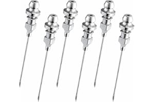 BZRR Bearing Grease Injector Needle，Removable Needle Grease Dispenser 6pcs，for Injecting Grease Into Sealed Bearings and CV Joints