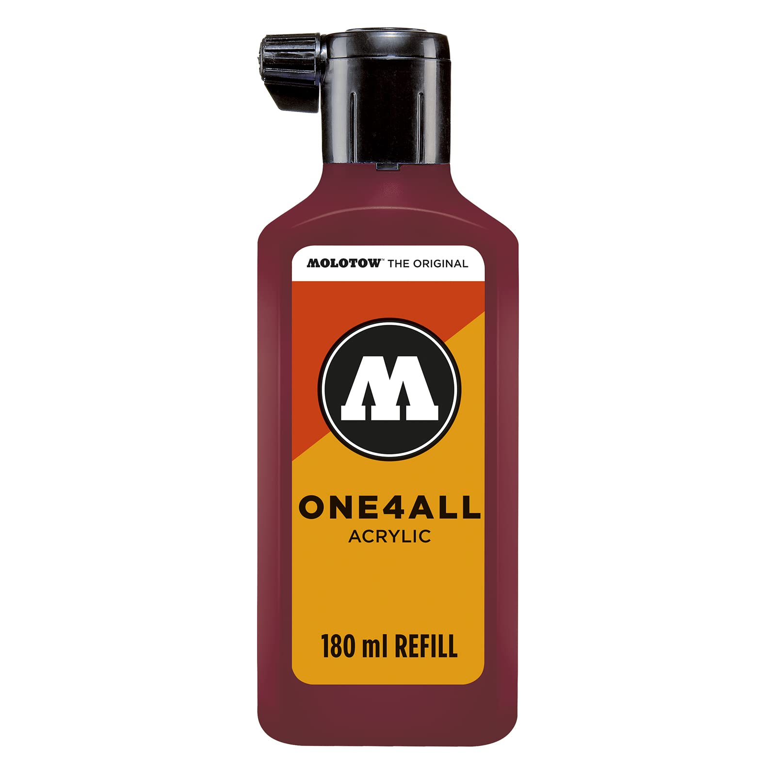 Molotow One4All Refill MO692086, Refill Ink for Permanent Markers, 180 ml, Pack of 1, Burgundrot